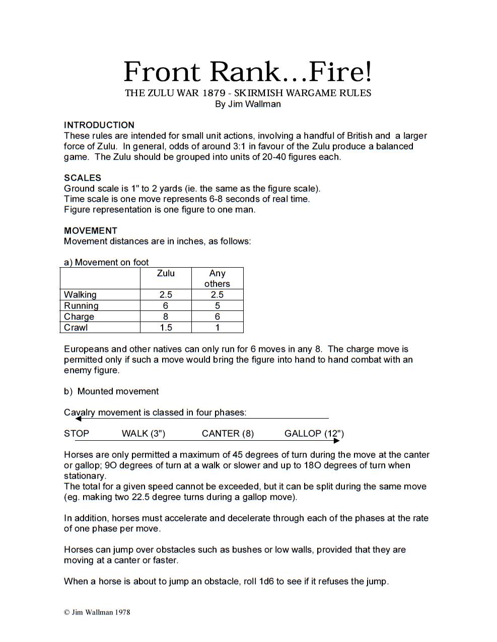 Front Rank...Fire!