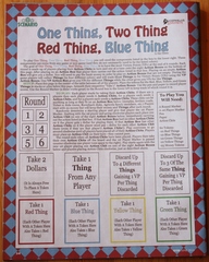 One Thing, Two Thing, Red Thing, Blue Thing