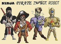 Ninja Pirate Zombie Robot