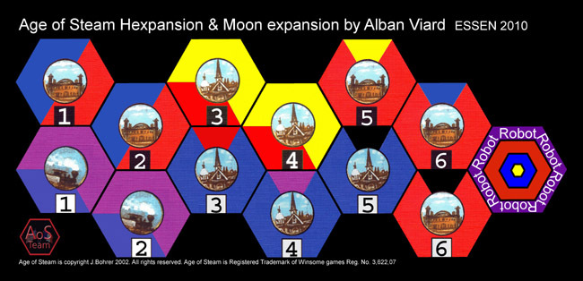 Age of Steam Expansion: Robot & Hexpansion