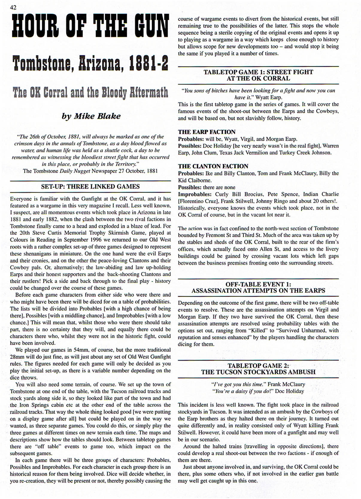 Hour of the Gun - Tombstone, Arizona, 1881-2 Hour of the Gun - Tombstone, Arizona, 1881-2