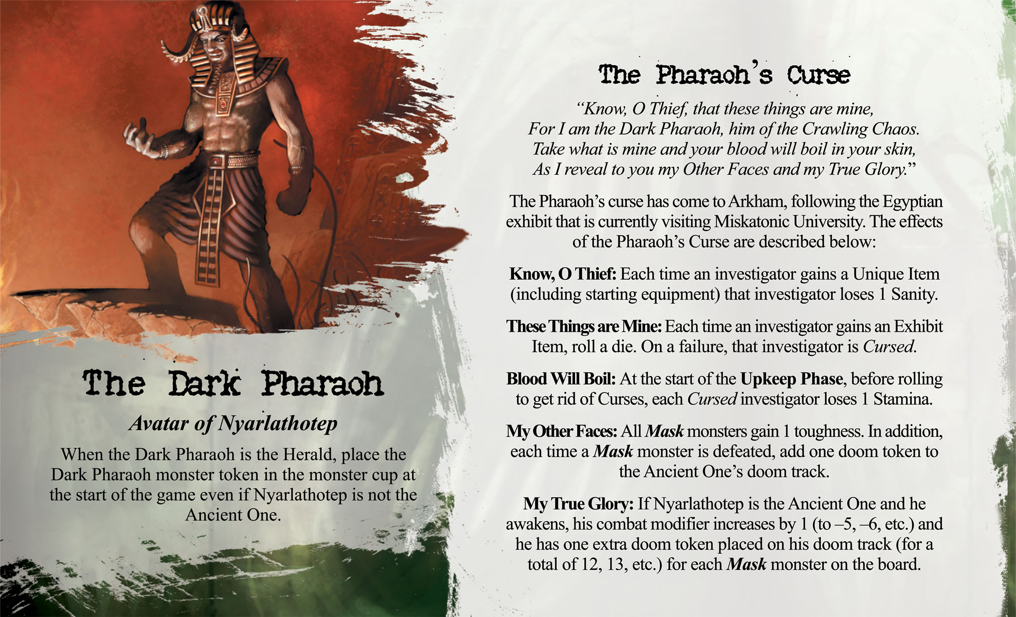 Arkham Horror: The Dark Pharaoh (Herald) Arkham Horror: The Dark Pharaoh (Herald)