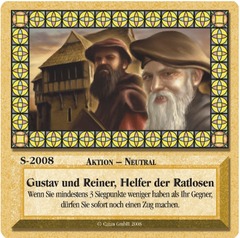 Die Siedler von Catan: Das Kartenspiel - Sonderkarte 2008 - Gustav und Reiner, Helfer der Ratlosen