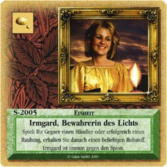 Die Siedler von Catan: Das Kartenspiel - Sonderkarte 2005 - Irmgard, Bewahrerin des Lichts