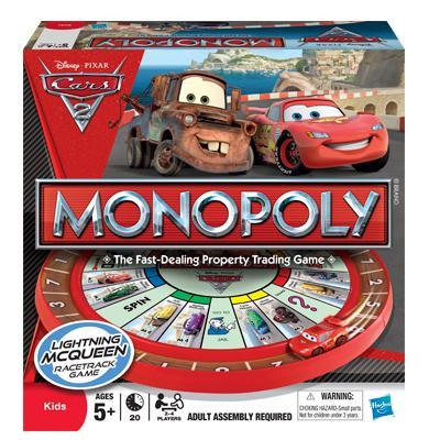 Monopoly: Cars 2 Lightning McQueen Race Track Game