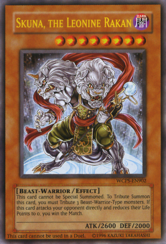 Skuna, la Leonine Rakan - WCPS-EN902 - Ultra Rare - edition Limitee // World Championship Series