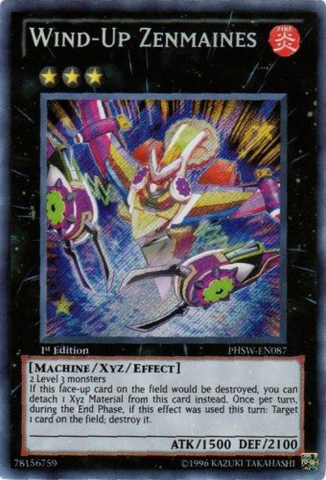 Wind-Up Zenmaines - PHSW-EN087 - Secret Rare - 1st Edition