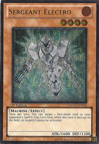 Sergeant Electro - PHSW-EN090 - Ultimate Rare - 1st Edition