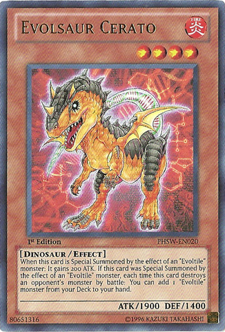 Evolsaur Cerato - PHSW-EN020 - Ultra Rare - 1st Edition