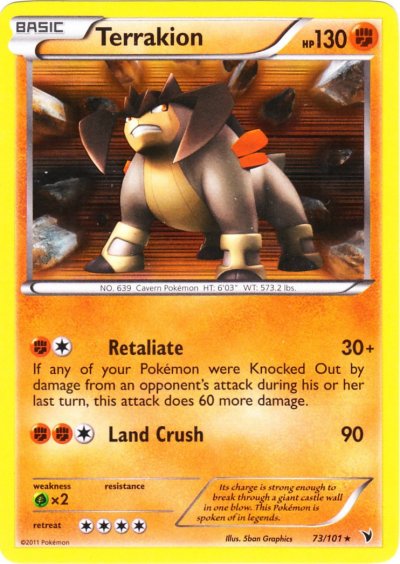 Terrakion - 73/101 - Holo Rare