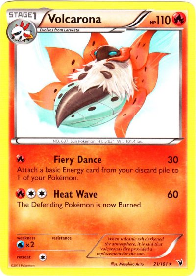 Volcarona - 21/101 - Rare - Reverse Holo