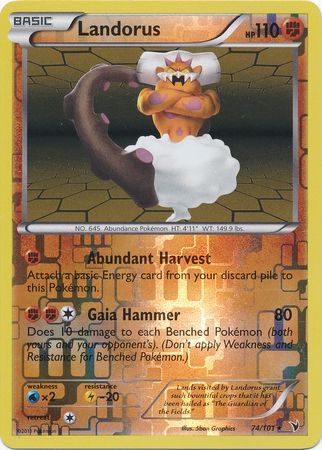 Landorus - 74/101 - Holo Rare - Reverse Holo