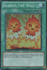 Searing Fire Wall - HA05-EN027 - Super Rare - 1st Edition