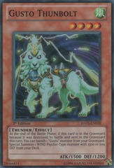 Gusto Thunbolt - HA05-EN039 - Super Rare - 1st Edition