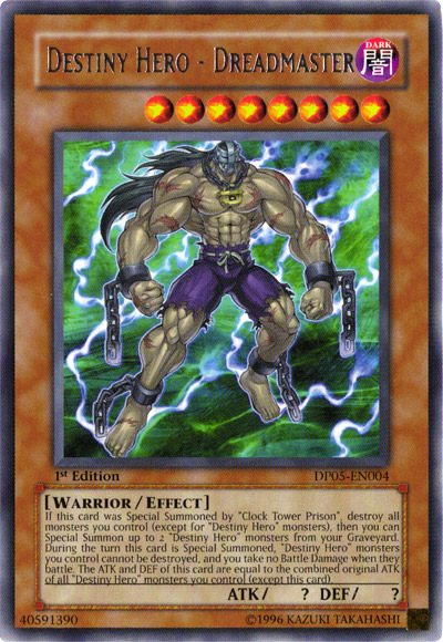 Destiny Hero - Dreadmaster - DP05-EN004 - Rare - Unlimited Edition