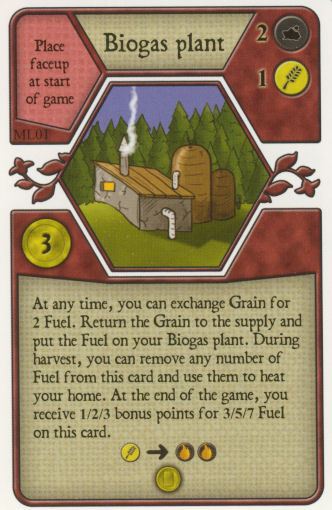 Agricola: Biogas Plant Promo Card