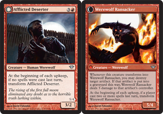 Afflicted Deserter // Werewolf Ransacker