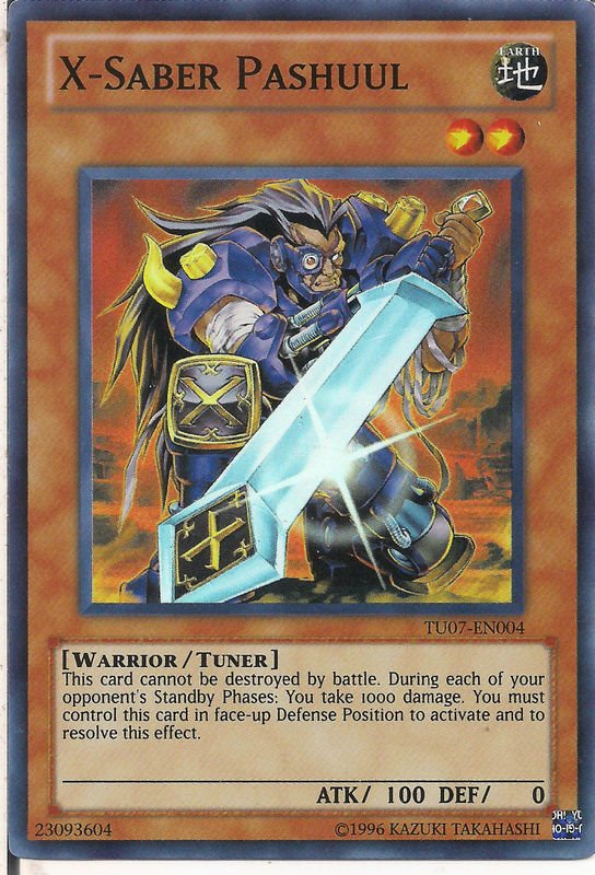 X-Saber Pashuul - TU07-EN004 - Super Rare - Promo Edition
