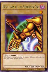 Right Arm of the Forbidden One - Green - DL11-EN004 - Rare - Unlimited Edition