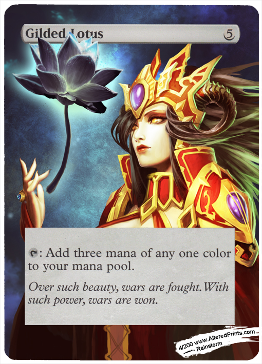 Gilded Lotus  - Altered