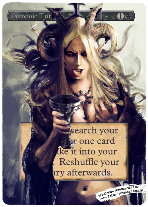 Demonic Tutor - Altered