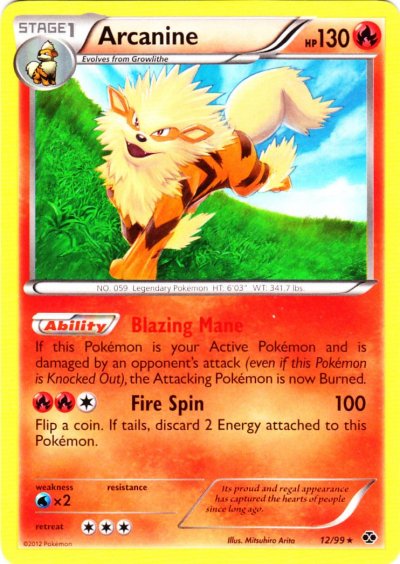 Arcanine - 12/99 - Rare