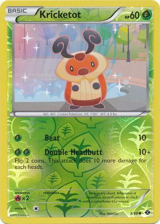 Kricketot - 3/99 - Common - Reverse Holo