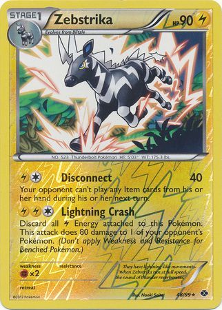 Zebstrika - 48/99 - Rare - Reverse Holo