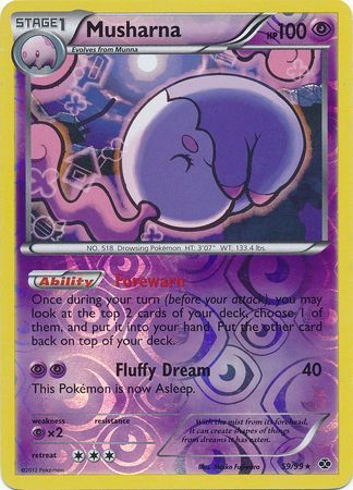 Musharna - 59/99 - Rare - Reverse Holo