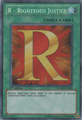 R - Righteous Justice - RYMP-EN025 - Secret Rare - 1st Edition