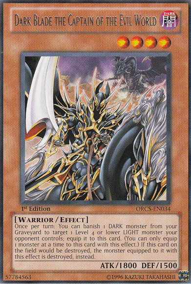 Dark Blade the Captain of Evil World - ORCS-EN034 Rare Unlimited Edition