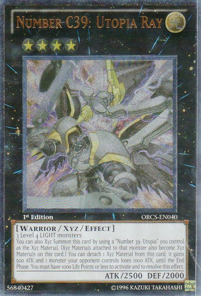 utopia card yugioh Yugioh Number 39: Utopia GLD5-EN036 Limited Edition