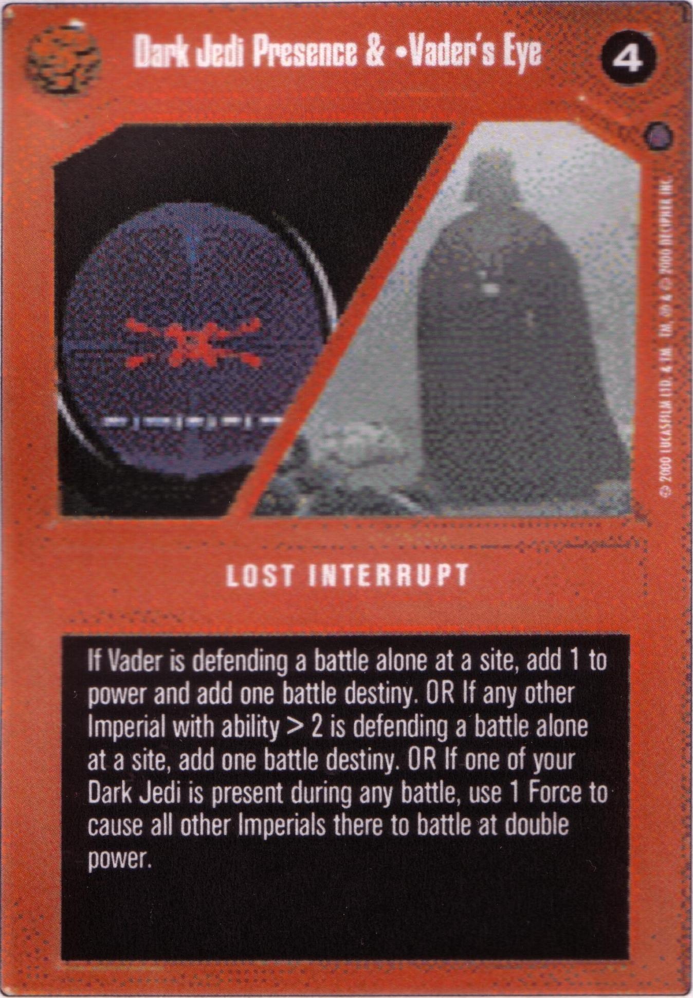 Dark Jedi Presence & Vaders Eye