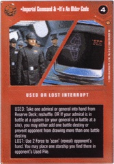 Imperial Command & It's An Older Code