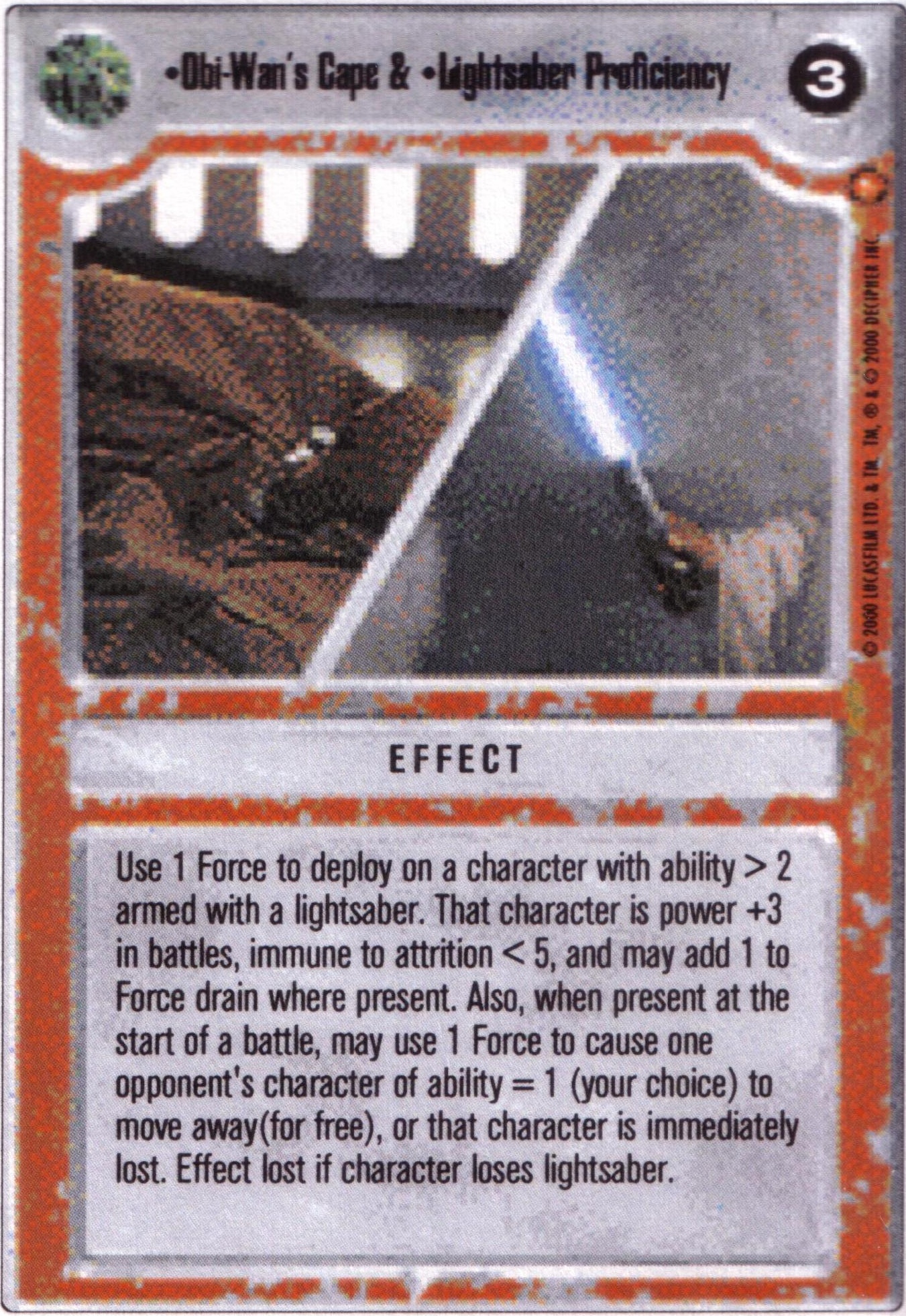 Obi-Wans Cape & Lightsaber Proficiency