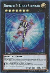 Number 7: Lucky Straight - GAOV-EN091 - Secret Rare - 1st Edition