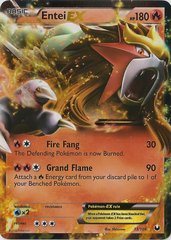 Entei-EX - 13/108 - Rare Holo EX