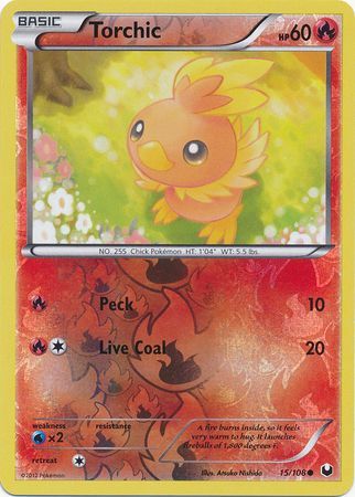 Torchic - 15/108 - Common - Reverse Holo