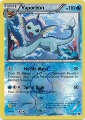 Vaporeon - 25/108 - Uncommon - Reverse Holo