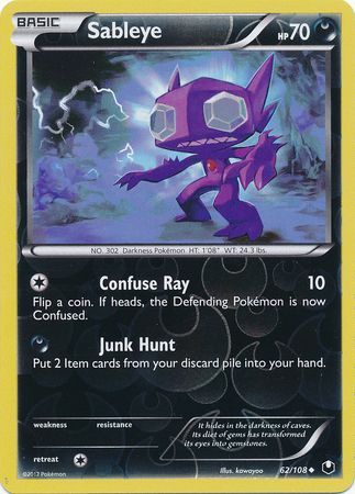 Sableye - 62/108 - Uncommon - Reverse Holo