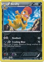 Scrafty - 68/108 - Rare - Reverse Holo