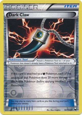 Dark Claw - 92/108 - Uncommon - Reverse Holo