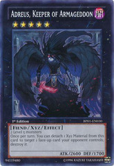 Adreus, Keeper of Armageddon - BP01-EN030 - Rare - 1st Edition