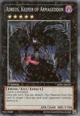 Adreus, Keeper of Armageddon - BP01-EN030 - Starfoil Rare - 1st Edition