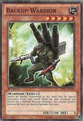 Backup Warrior - BP01-EN159 - Starfoil Rare - 1st Edition