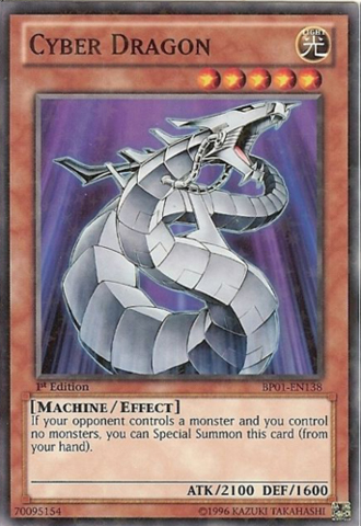 Cyber Dragon - BP01-EN138 - Starfoil Rare - 1st Edition Cyber Dragon - BP01-EN138 - Starfoil Rare - 1st Edition