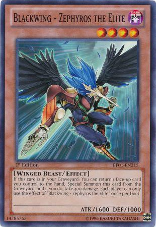 Blackwing - Zephyros the Elite - BP01-EN215 - Common - 1st Edition
