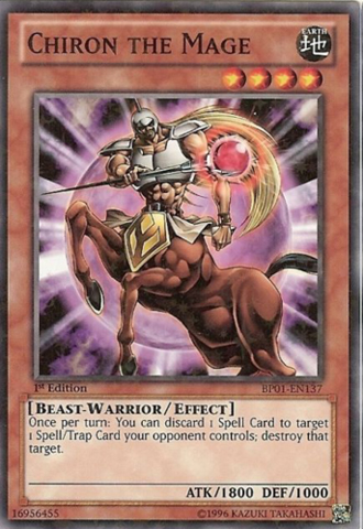 Chiron the Mage - BP01-EN137 - Starfoil Rare - 1st Edition