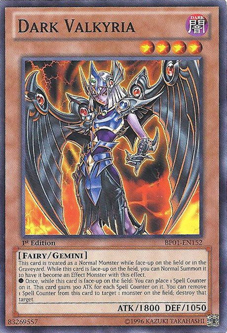 Dark Valkyria - BP01-EN152 - Starfoil Rare - 1st Edition