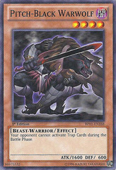 Pitch-Black Warwolf - BP01-EN188 - Starfoil Rare - 1st Edition